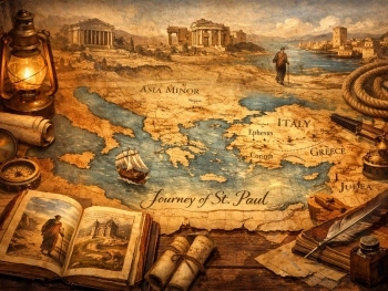 Walking in the Footsteps of St. Paul: A Biblical Map Journey image